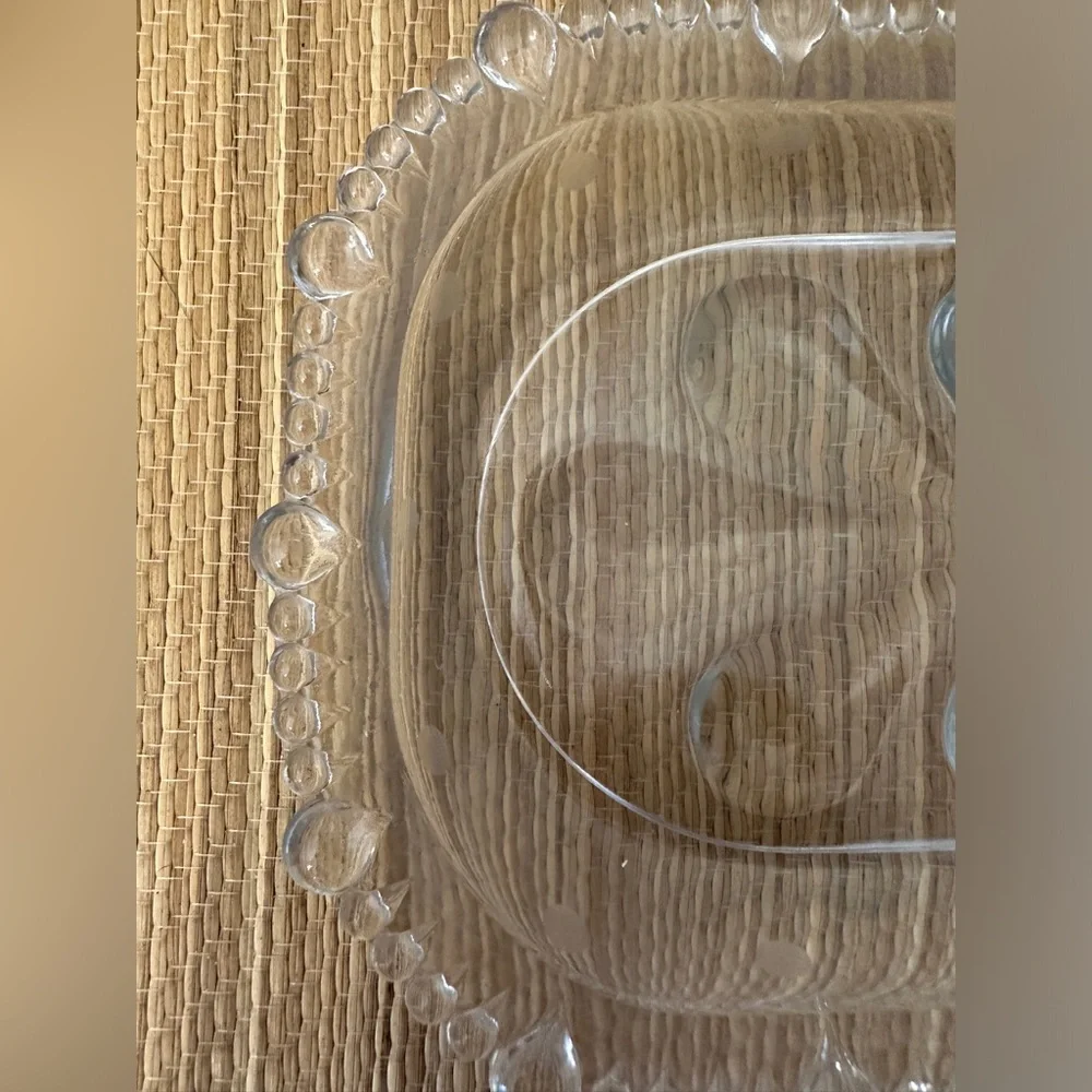 Paden City Glass Company Gazebo Pattern Tray Vintage